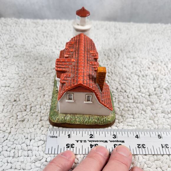 Point Betsie Lighthouse Lefton China Hand Painted 1997 #11521 Lake Michigan - Picture 12 of 13